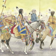 Decorated Horses of the Crow Nation